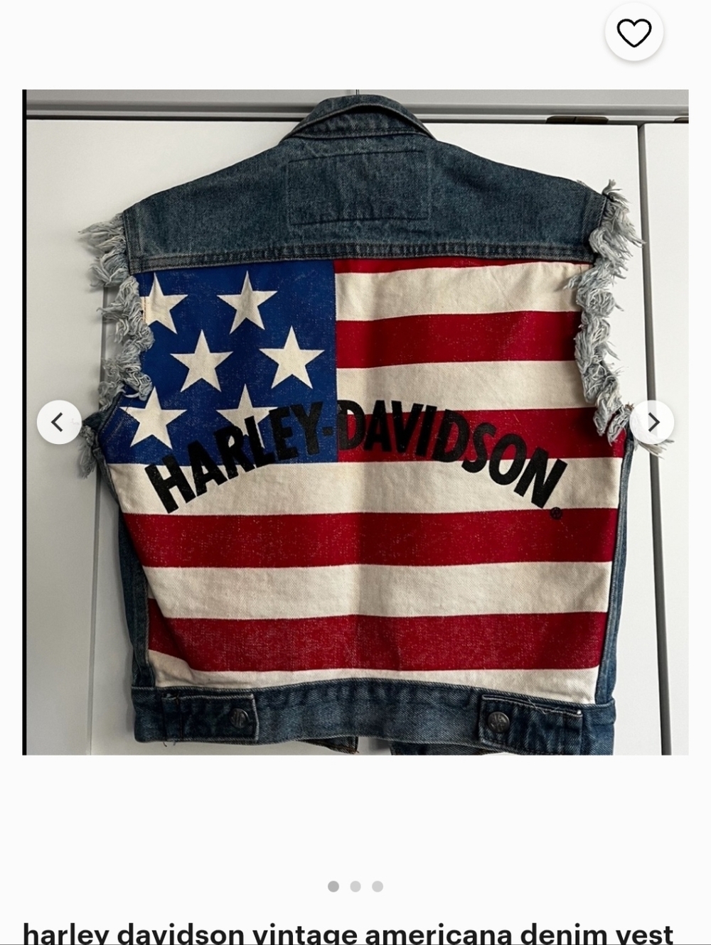 Harley Davidson Vest